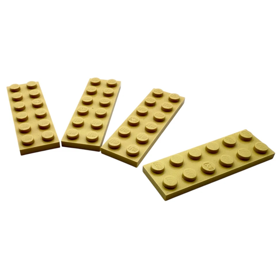 4x LEGO® Platte 2x6 Brick Yellow 4113993  3795  Bauplatte hellbeige beige Plate - Bild 2 von 4