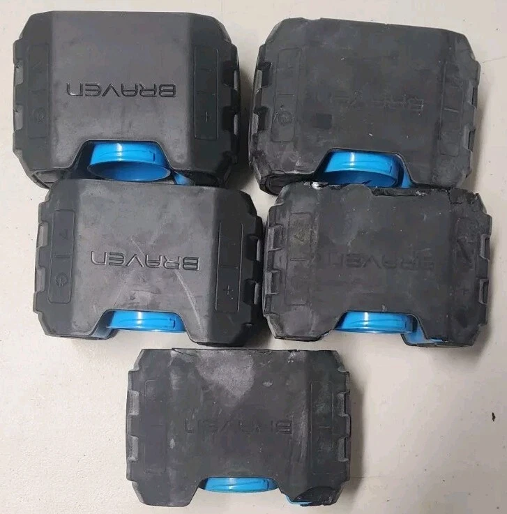 Lot 5x Braven BRV-1 Portable Bluetooth Waterproof Speakers NO POWER - AS IS READ - Image 4 of 4