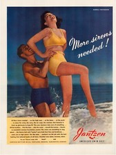 Jantzen Swimsuits 1942 Print Ad Full Page 10.5 x 13.5