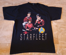 Vtg Star Trek Starfleet VI Klingons 1991 Double Sided T-Shirt size L USA