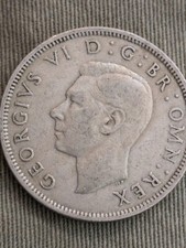 1951 Great Britain Two 2 Shilling King George VI Coin, km878