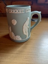 Vintage Dudson Jasper Ware Pottery Tankard Mug - Worcestershire Cricket Club