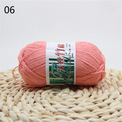 50g Bamboo Cotton Weave Yarn Ball Soft Baby DIY Thread Knitting Crochet lot 6ply - Picture 11 of 48