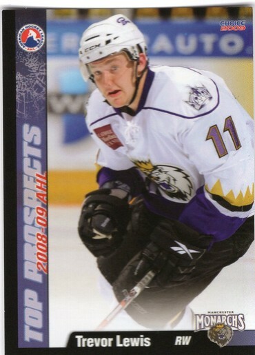 Trevor Lewis 2008-09 AHL Top Prospects Manchester Monarchs