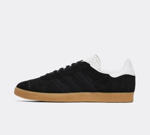 black leather gazelles size 6