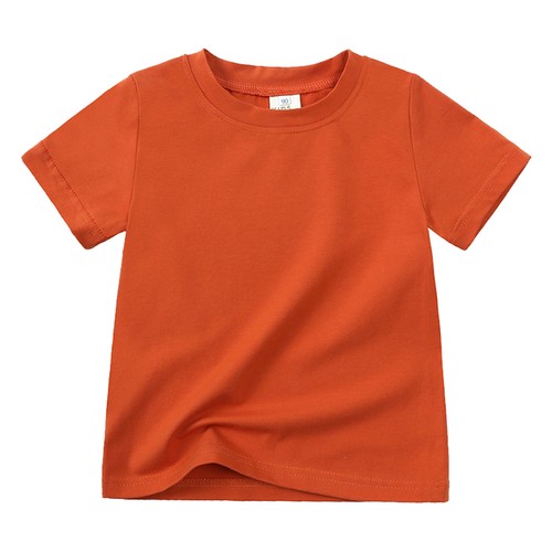 Toddler Kids Girls Boys Tops Solid Short Sleeve Summer Sports T-shirt Tops Shirt - Picture 4 of 32