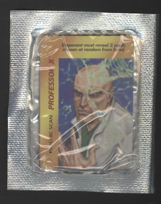Sealed Marvel OverPower: Professor X Psychic Scan + 2 Other Cards