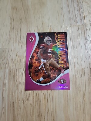 2021 Phoenix TREY LANCE Heat Wave Pink Prizm /175 #15 Rookie RC 49ers Chargers