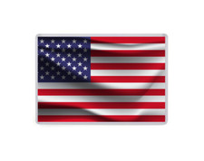 American Flag Large Fridge Magnet - Waving Style Flag - America USA Holiday