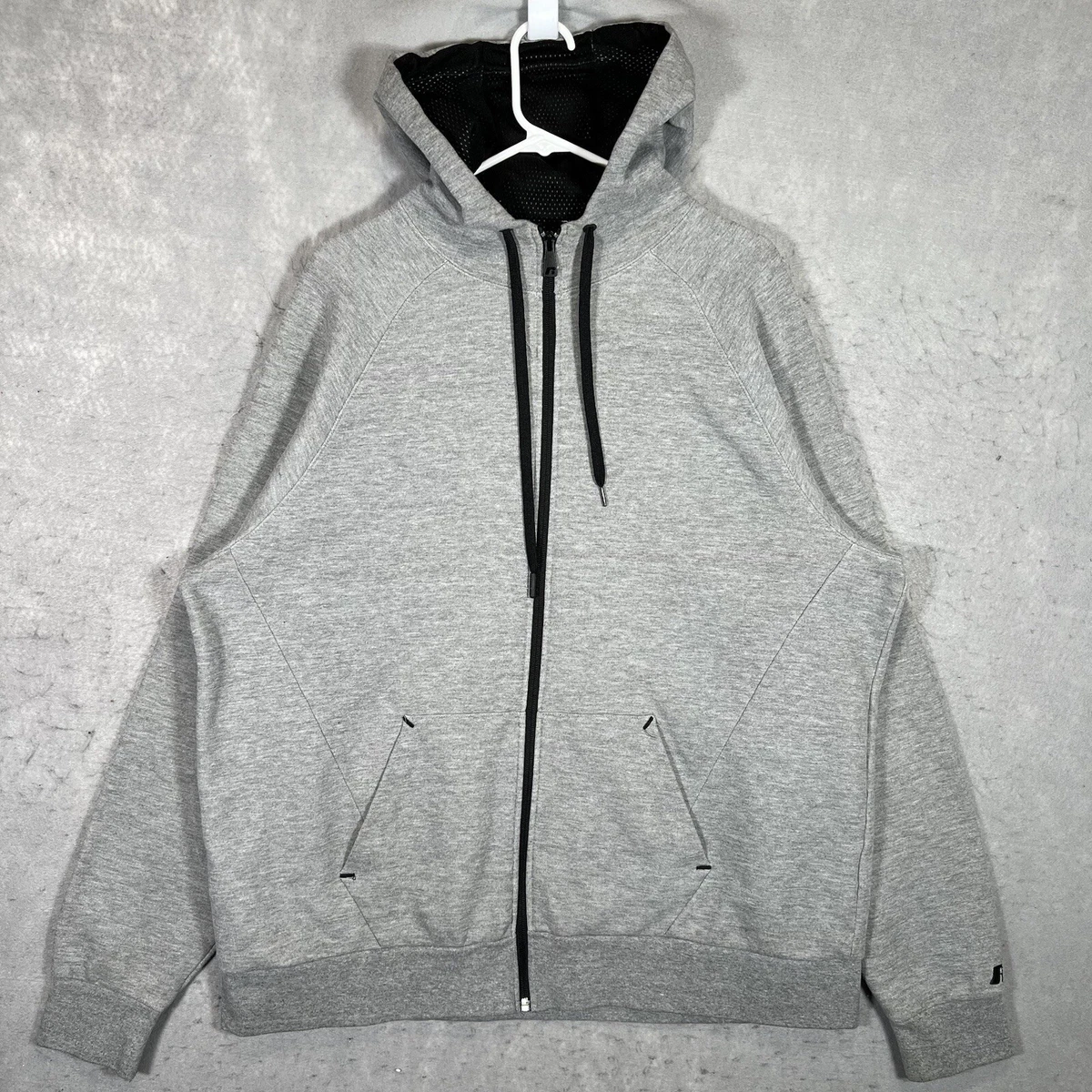 A1 Russell Athletic Premium Fleece Full Zip Hoodie Sweatshirt