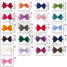  2PKDog Cat Pet Puppy Bow Tie Necktie Clothes 20Colors Leave note for the Color 
