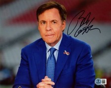 BOB COSTAS SIGNED 8x10 PHOTO CELEBRATED OLYMPICS SPORTS SPORTSCASTER BECKETT BAS