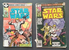 STAR WARS Marvel Comics Group Book Lot #17 & #27 - Poor Condition