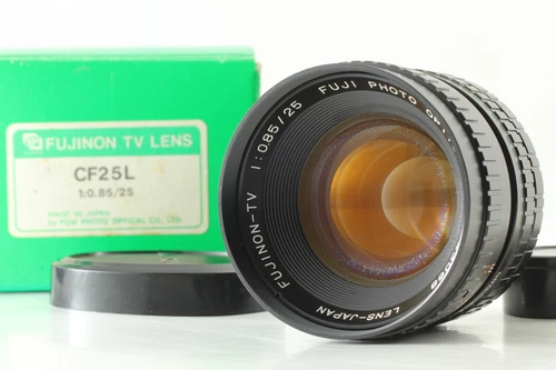 [Near MINT in Box ] FUJINON TV CF25L 25mm f/0.85 C Mount CCTV Lens From JAPAN