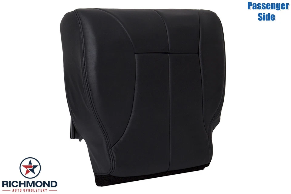 Cubierta de asiento de cuero inferior lateral gris oscuro para Dodge Ram 3500 2000 2001-pasajero Foto 2 de 4