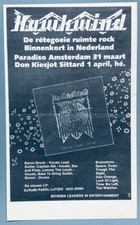 HAWKWIND 1973 original DUTCH CONCERT ADVERT DOREMI FASOL LATIDO