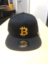 New Bitcoin Cryptocurrency Baseball Cap Embroidered Adjustable Dad Hat 3D Puff
