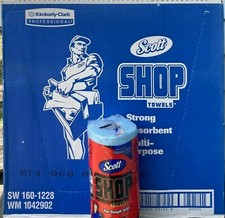 Scott Shop Towels - BLUE Original 55 Sheets Per (1) Roll