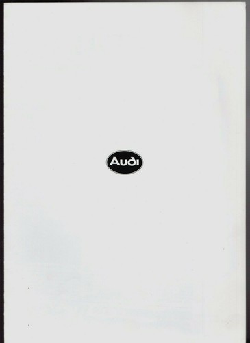 Audi Katalysator Artikel 1989-90 UK Markt Faltbar Broschüre Zeiten