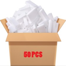 50 PCS Sponge Eraser BULK PACK Melamine Cleaning Foam 3/4" Thick Kitchen Bath