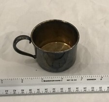 Vintage Oneida Silversmiths silver plated baby cup, mug 4 oz