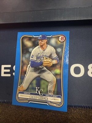 2026 Bowman #25 Bobby Witt Jr Blue Border # /150 Kansas City Royals
