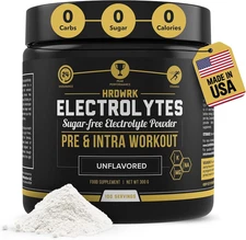 HRDWRK - 100 Servings Keto Electrolytes Powder Hydration Sugar Free - Electrolyt