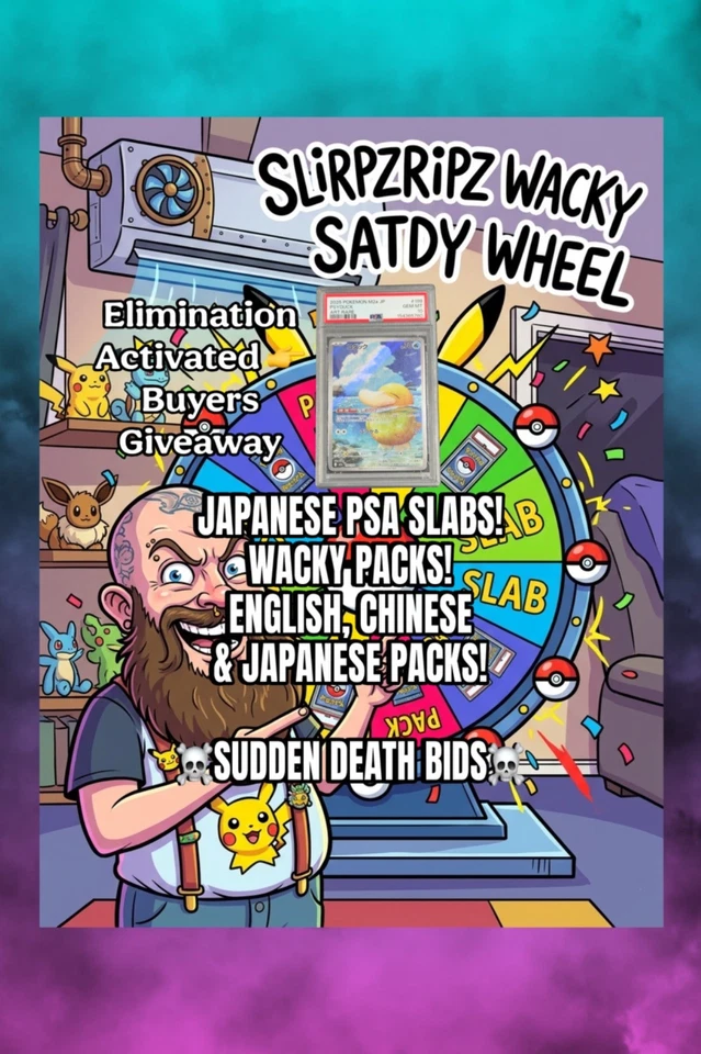 SLAB CHASE WHEEL! PSA10 psyduck elimination giveaway!