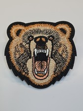 Bear Iron On Patch Lapel Pin