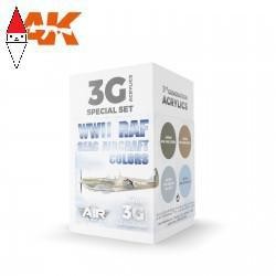 ACRILICO MODELLISMO AK INTERACTIVE WWII RAF SEAC AIRCRAFT COLORS SET 3G