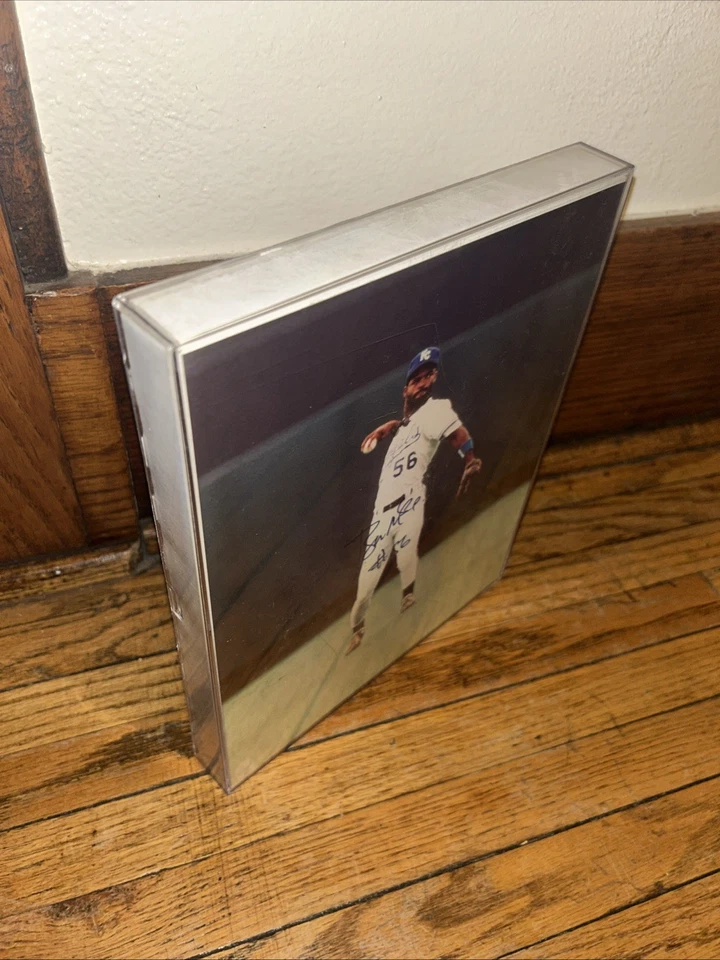 Foto autografada assinada por Kansas City Royals Brian McRae #56 8x10 sem certificado de autenticidade - Imagem 3 de 4