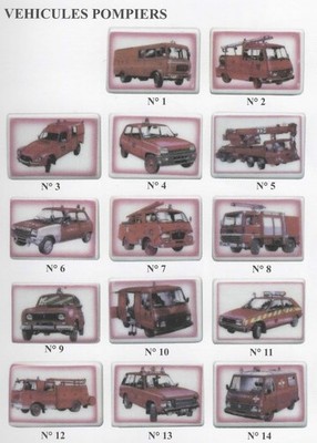 RARE 2014 FLEUR DE FEVE FIRE VEHICLES FEVE PORCELAIN 2D to choose from