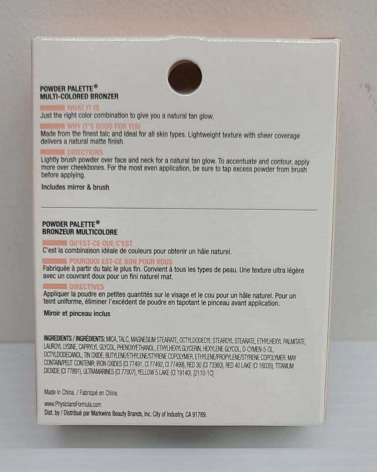 Physicians Formula Powder Palette Multi-Colored Bronzer #1441 Skin Facial Care  - Image 3 of 3