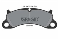 Bremsbelagsatz Scheibenbremse Pagid T2150N FüR Porsche 911 991 Targa Carrera Gts