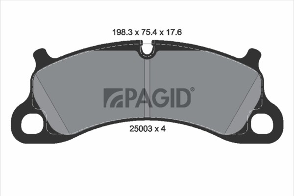 Bremsbelagsatz Scheibenbremse Pagid T2150N FüR Porsche 911 991 Targa Carrera Gts-image