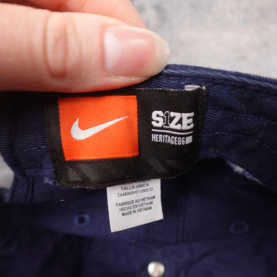 Navy Midshipmen Hat Cap Strap Back One Size NCAA Football Poinsettia Bowl Nike - Image 3 of 4