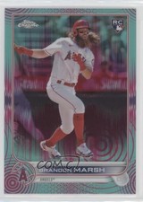 2022 Topps Chrome Sonic Aqua & Pink Pulse Refractor /199 Brandon Marsh #133 0c6