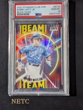 👑 BOBBY WITT JR 2022 Topps Stadium Club Chrome Beam Team Rookie PSA 10 👑