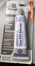 Permatex #80050 Adhesive Sealant CLEAR RTV Silicone