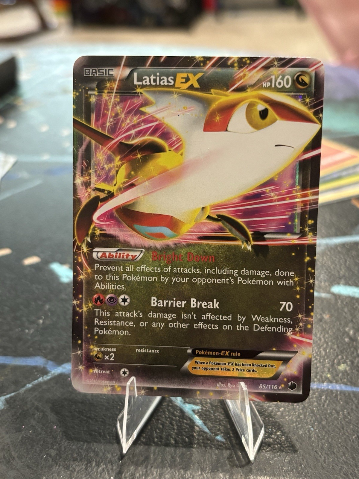 Latias EX 85/116 XY Plasma Freeze Ultra Rare Holo Pokémon 2013
