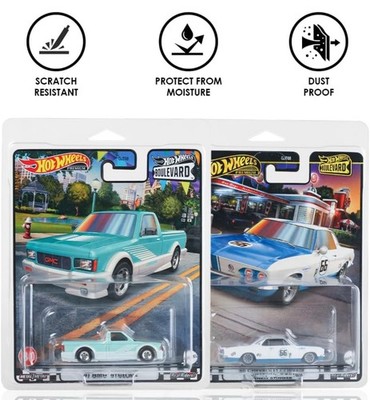 10-Pack Premium Protector Case Storage for Hot Wheels Premium Car Culture