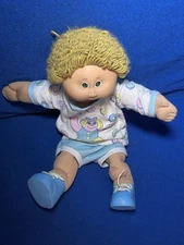 1978, 1982 Cabbage Patch Kids Doll Blonde Hair  Blue Eyes Clothes  84 On Butt