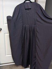 Purple Dubai Abaya/Kaftan with Pleats for Women