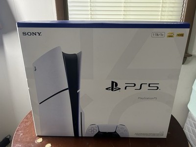 New Sony PlayStation 5 Slim Disc PS5 1TB White Console Gaming System CFI-2115