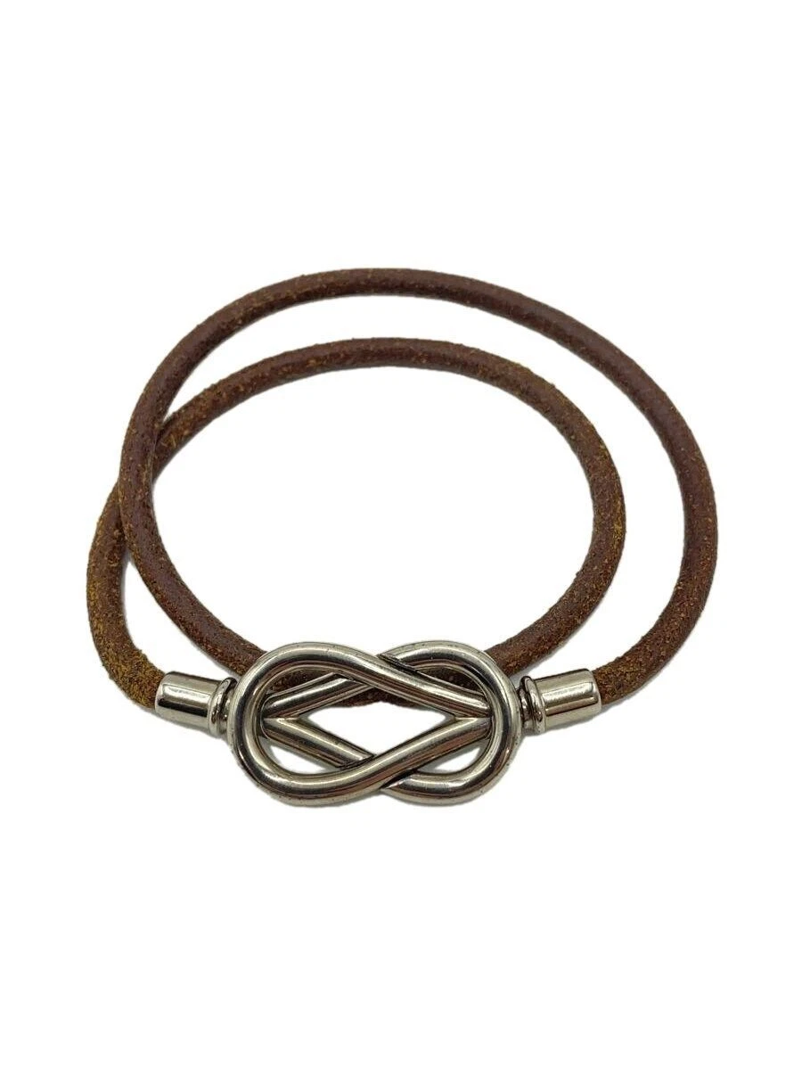 HERMÈS Bracciale HERMES pelle marrone donna