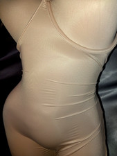 VTG STYLE BODYSUIT OB BRA PANTIES ALL IN ONE GIRDLE NYLON SPANDEX NIP TUCK 48"