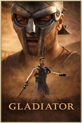GLADIATOR POSTER - MAXIMUS IN THE ARENA - KORE ART STUDIOS EXLUSIVE