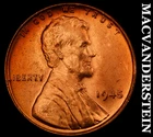1945 Lincoln Wheat Cent- Red- Choice Gem Brilliant Unc- No Reserve #J9293