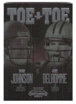 2004 Playoff Contenders #TT-13 Brad Johnson / Jake Delhomme Toe 2 Toe /375