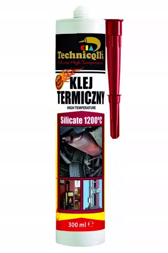 Technicqll R-518 Adesivo Alta Temperatura 1200 °C, 300 ml, Grigio